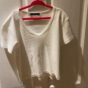 BRANDY MELVILLE White haillie lace top